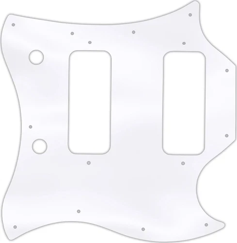 WD Custom Pickguard For Gibson 2008 SG Classic #45T Clear Acrylic Thin