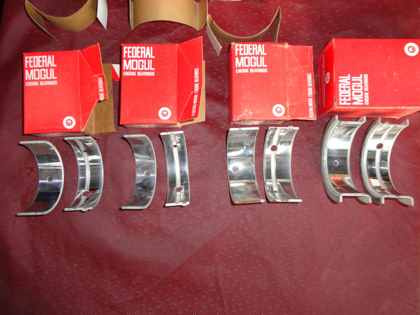 Nos 1956 1962 Chevrolet 235 261 L6 Engine .10 Main Bearing Set Federal Mogul eBay