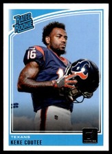 2018 Donruss Rated Rookie Keke Coutee Rookie Houston Texans #326