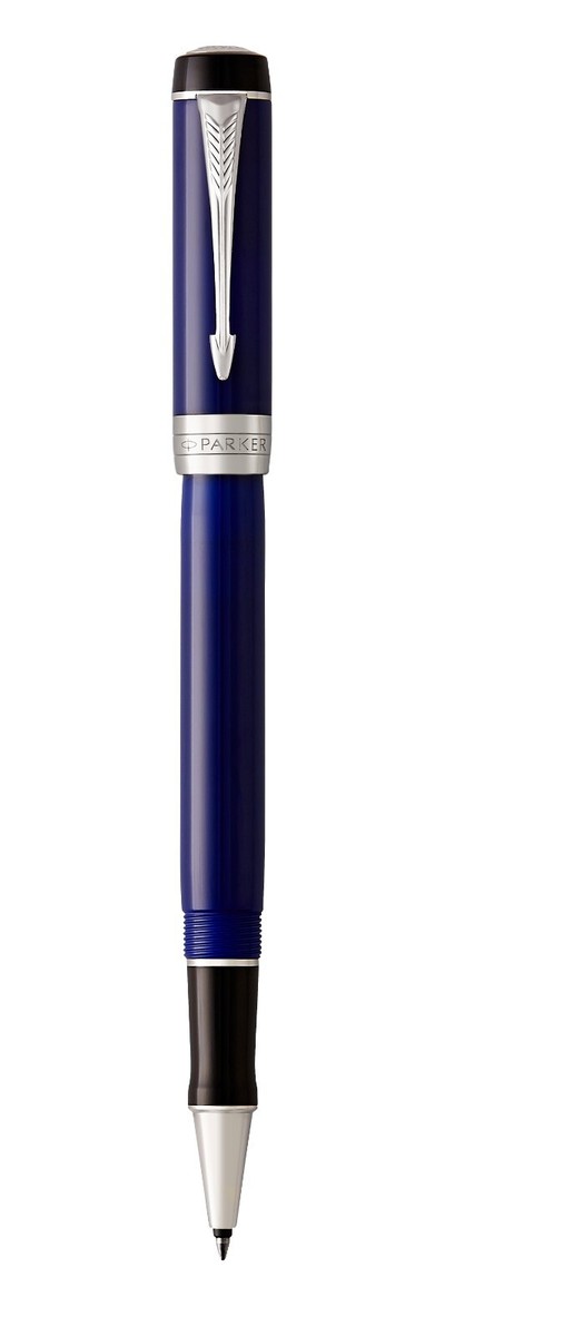 Parker Duofold Classic Blue & Black Rollerball | eBay