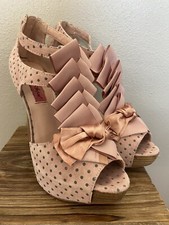betsy johnson ICONNN Blush High heel leather platform sz8