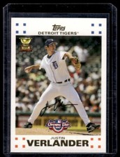 2007 Topps Opening Day Justin Verlander Detroit Tigers #187