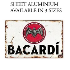 Bacardi Vintage Style Sign / Plaque Sign For Home Bar / Pub Retro Pub Sign