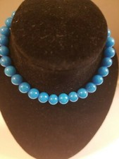 Beaded Stretch Bracelet Blue Quartz