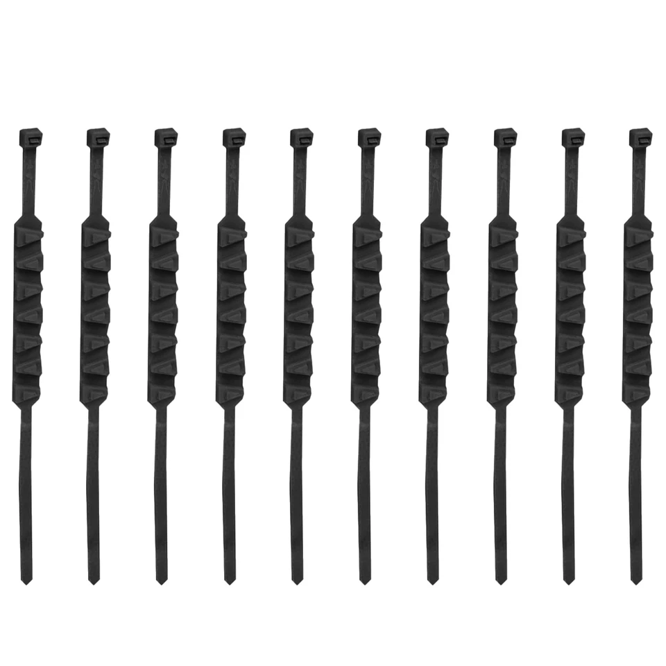 10x Verde 50cm Motocicleta Bicicleta Rueda Neumático Nieve Cadenas Invierno Antideslizante Cable Tie Foto 2 de 4