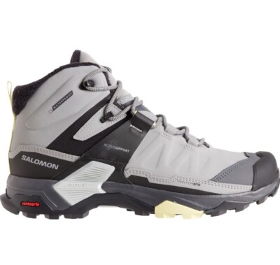 Women's Salomon X-Ultra 04 Clima Winter Mid Hiking Boots Waterproof Monument NEW