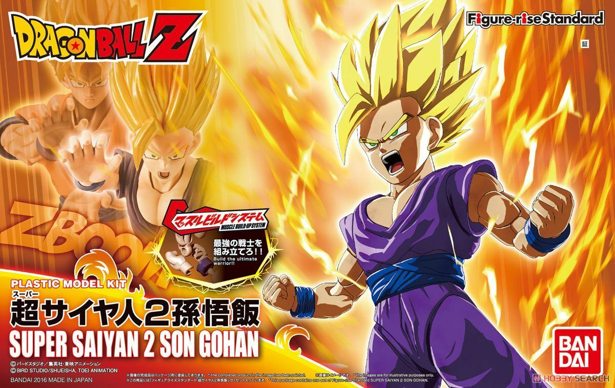 Son Gohan Super Saiyan 2 Dragon Ball Z (não articulado) HG 14 Bandai  Original - Arte em Miniaturas