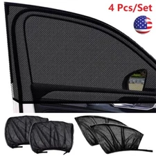 4 PCS Car Side Window Shade Breathable Mesh Window Mosquito Shade SUV Universal