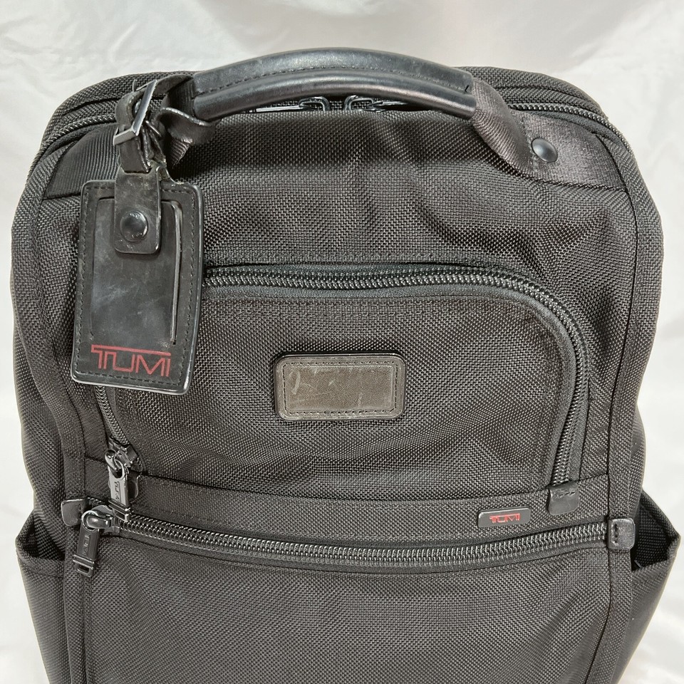 TUMI 26177DH ALPHA SLIM SOLUTIONS BRIEF PACK Black Backpack eBay