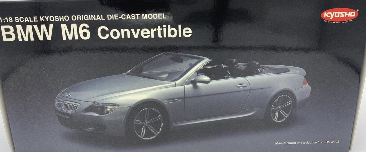 2006 BMW M6 Convertible, Diecast Model, 1:18 Scale, Silver