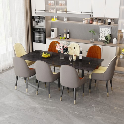 Innovate Stone Top Extendable Dining Table Strong Iron Legs Super Easy to Clean - Picture 31 of 34