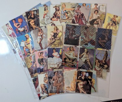 Gil Elvgren Kalender Pinups Trading Cards Master Set (Serie 1) inkl. allen Beilagen