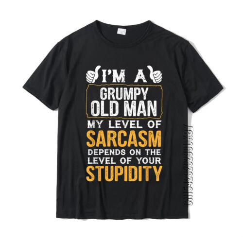 Grandpa Im a Grumpy Old Man Funny Gifts Funky T Shirt