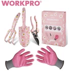 WORKPRO 4PIECE Hand Garden Tool Set Hand Rake Trowel Pruning Shear Garden Gloves