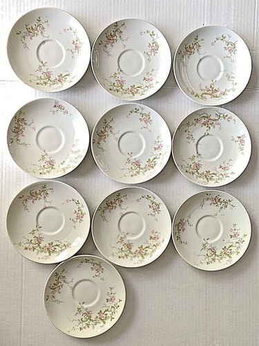 Theodore Haviland Limoges France piattino Schleiger 322 rose rosa - Foto 4 di 9