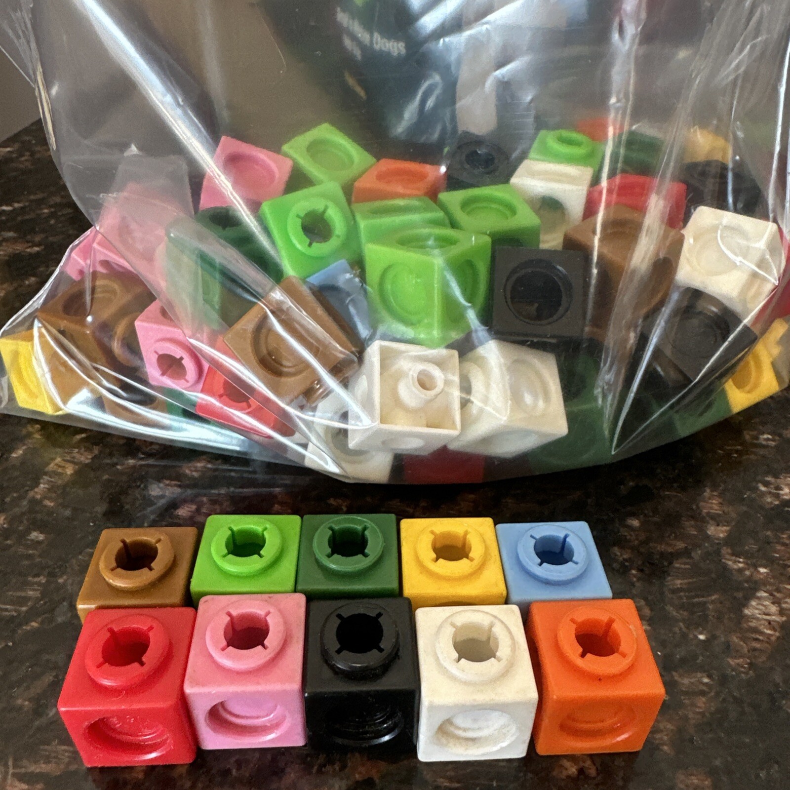 Building Manipulative Square blocks for kids 100 Pieces, Educational