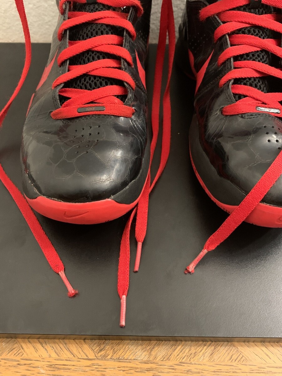 Nike Hyperdunk 2010 Black Red Croc Hyperdunk Size 9 407625-004 NO LACES Nike Hyperdunk 2010 Basketball Shoes Men main image 4