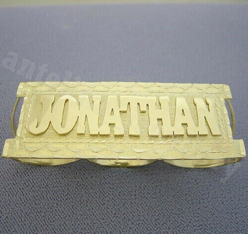 Men's Jonathan Finger Name Ring 925 Silver Gold Plated
