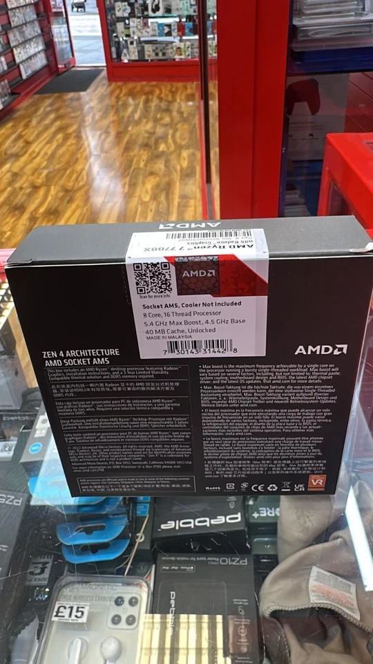 AMD Ryzen 7 7700X 8-Core 16-Thread CPU Processor Brand New Sealed ✅ Fast 🚚 - Image 3 of 4