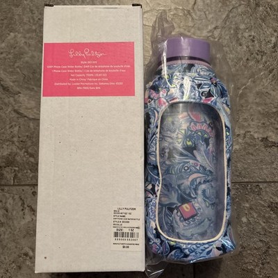 Lilly Pulitzer Phone Case Water Bottle Neoprene Namastay In The Jungle NIB