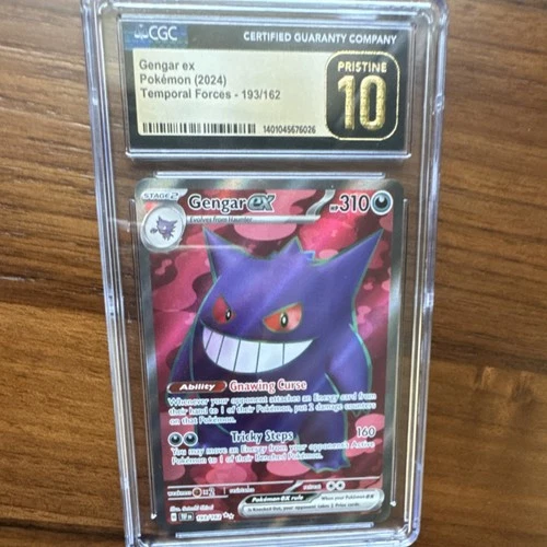 Gengar ex Full Art Ultra Rare Holo Temporal Forces #193/162 CGC Pristine 10 2024
