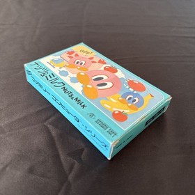 Hudson NUTS & MILK Famicom Box & Manual Retro Game Used