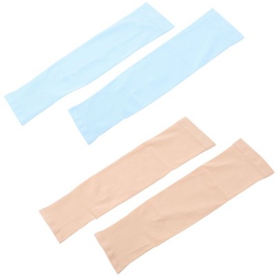  2 Paar Ice Silk Sonnenschutzhülle Sun Block Oversleeve Outdoor Reitarmhülle