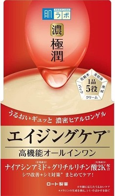 Rohto Hadalabo Gokujyun Medicated Firm Perfect Gel Aging Care All in One 100g