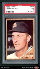 1962 Topps #439 Jerry Buchek Cardinals PSA 7 - NM