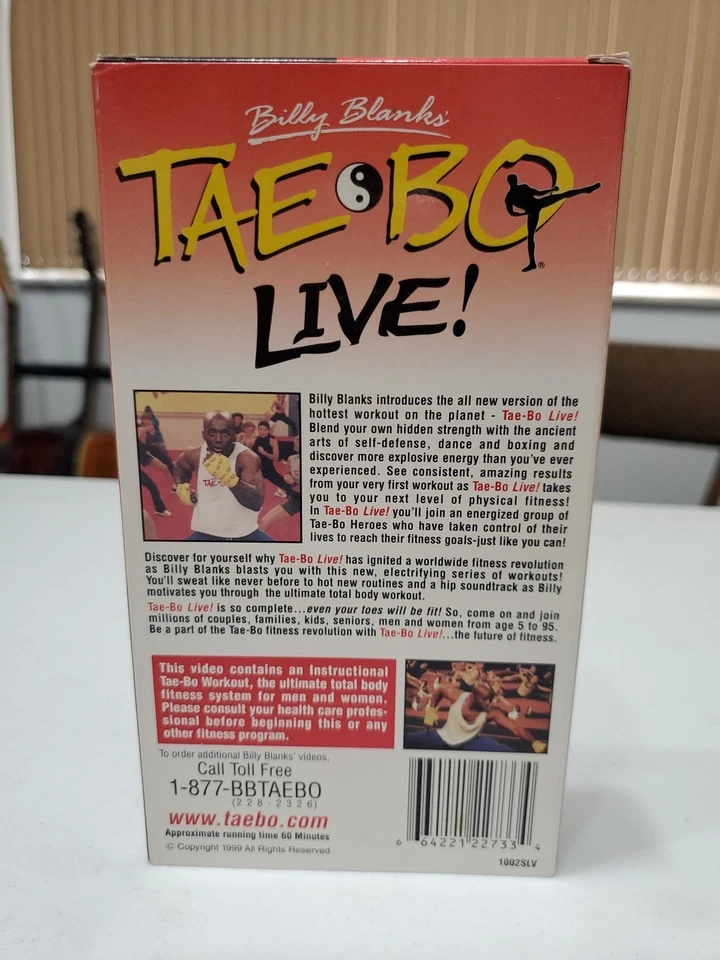 Tae-Bo Live Billy Blanks Exercise VHS Instructional Workout  - Image 2 of 3