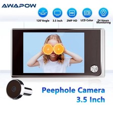 Wireless Door Peephole Camera 3.5 Inch LCD Digital Doorbell Viewer