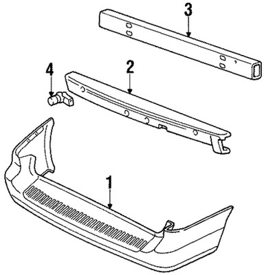 Genuine Ford Bumper Impact Absorber 1F2Z-17E855-AA