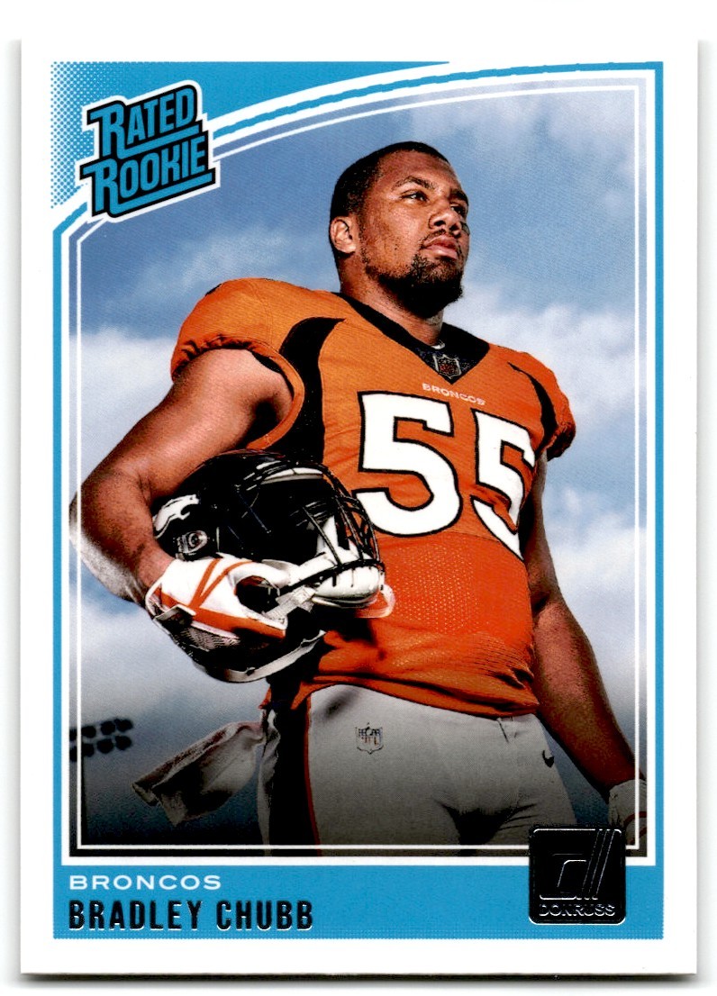 2018 Donruss Bradley Chubb Rookie Denver Broncos #319