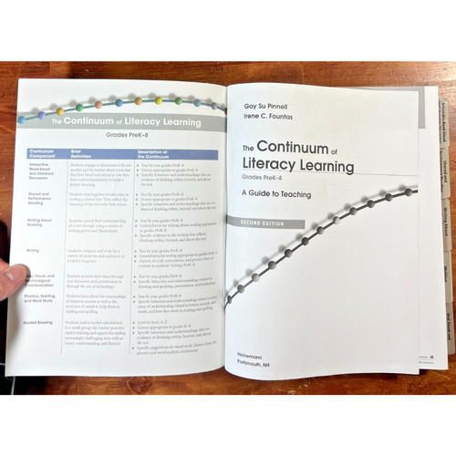 Continuum of Literacy Learning PreK-8 Teacher Guide 2nd Ed Pinnell Fountas - Picture 7 of 17