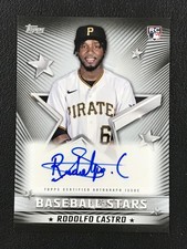 2022 Topps #BSA-RC Rodolfo Castro Baseball Stars Autographs Black /199 Pirates