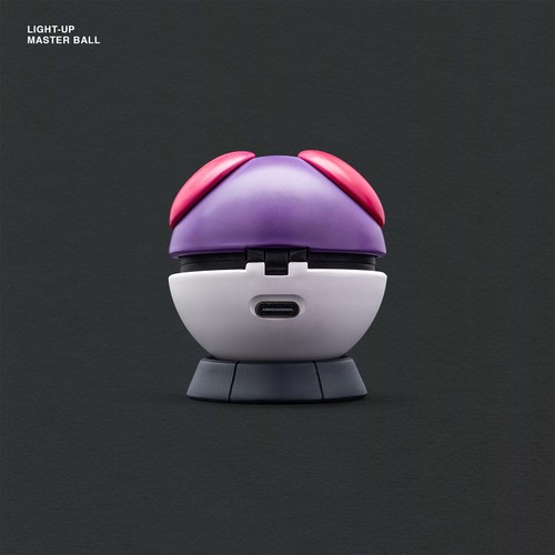 S-Craft LIGHT-UP MASTER BALL Artisan Pokemon Keycap Holder (rechargeable) - Picture 2 of 6