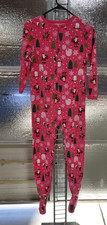 Carters Footed Pj's Size 10 - Pink Christmas Trees Santa - Snow Men -