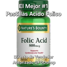#1 Mejores Pastillas Acido Folico Para Niños Hombres Mujeres Embarazadas Natural