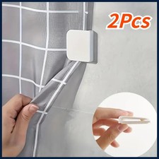 2Pcs Shower Curtain Fixed Clip Windproof Stop Protect Clips Shower Curtain