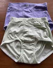 VTG Lacy Women s Granny Panties Underwear W/Pockets Purple Green High waist