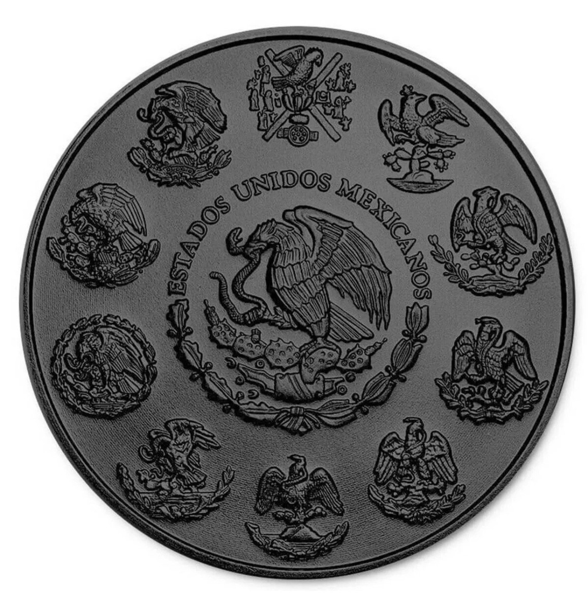2024 Mexico Libertad Santa Muerte 1 oz Silver Colorized Black