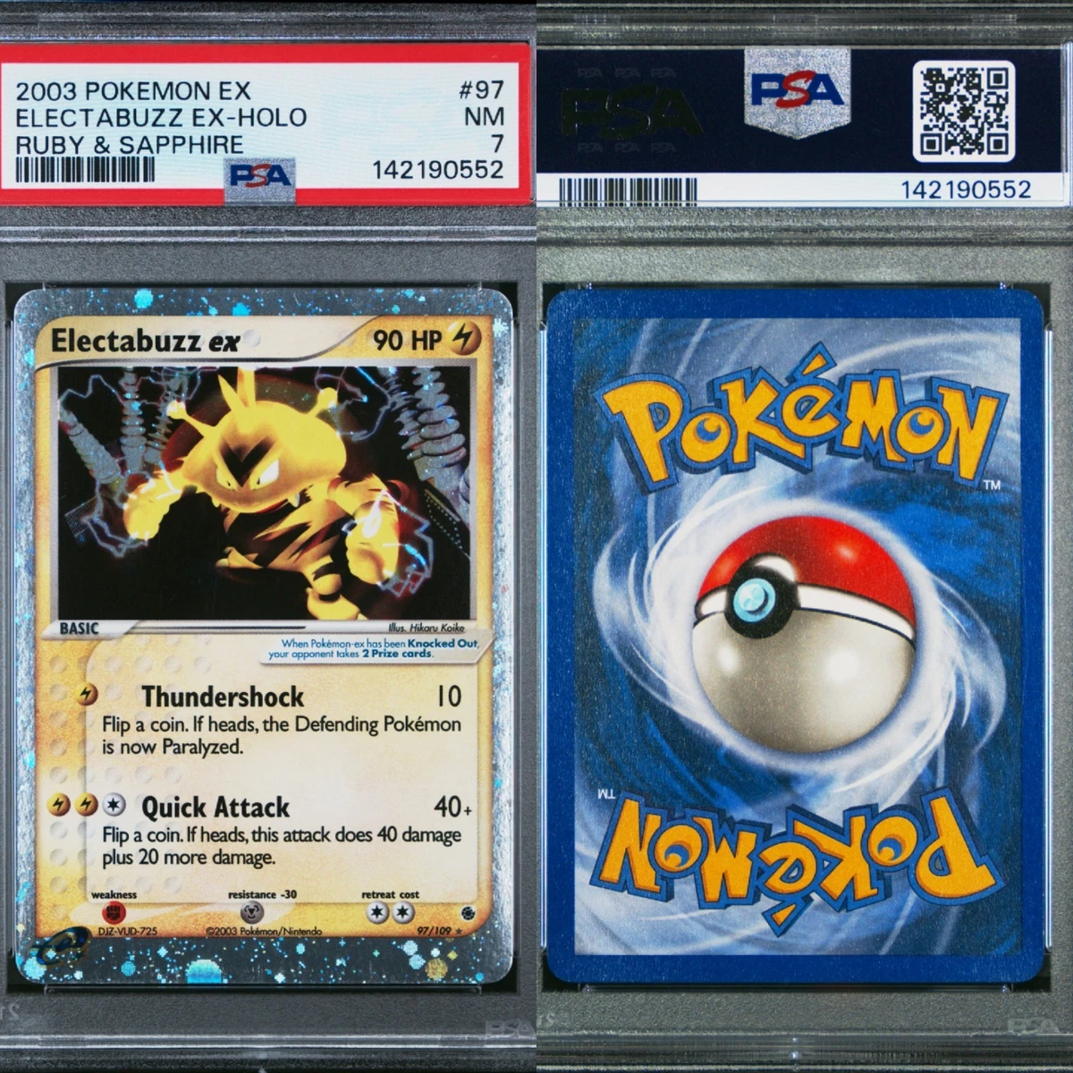 Pikachu Pokémon TCG Professional Sports Authenticator (PSA) Holo