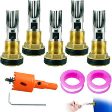 5 Pack Pig Nipple Waterer for Barrel Kit Stainless Steel Automatic, Pig Nipple D