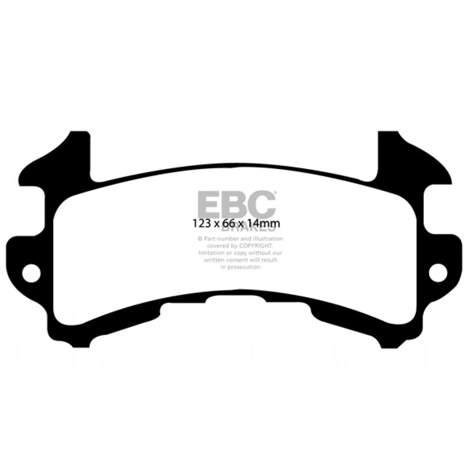 EBC For Buick Riviera 1979-1985 Rear Brake Pads Redstuff FWD 3.8 Turbo - Image 2 of 4