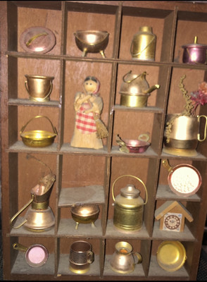 Vintage One-Of-A-Kind Hanging Art|Mixed Media|Pots And Pans