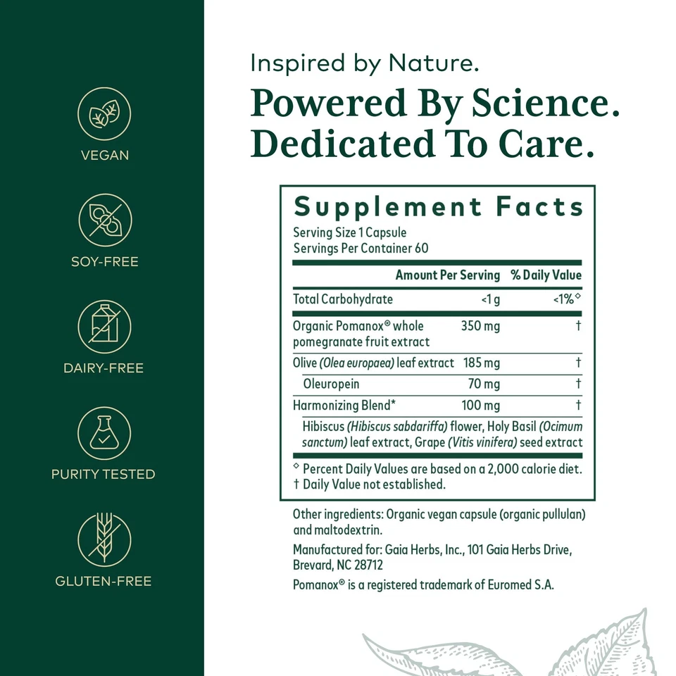 盖亚草药专业收缩复合物 - 60 粒 — 第 2/4 张图片