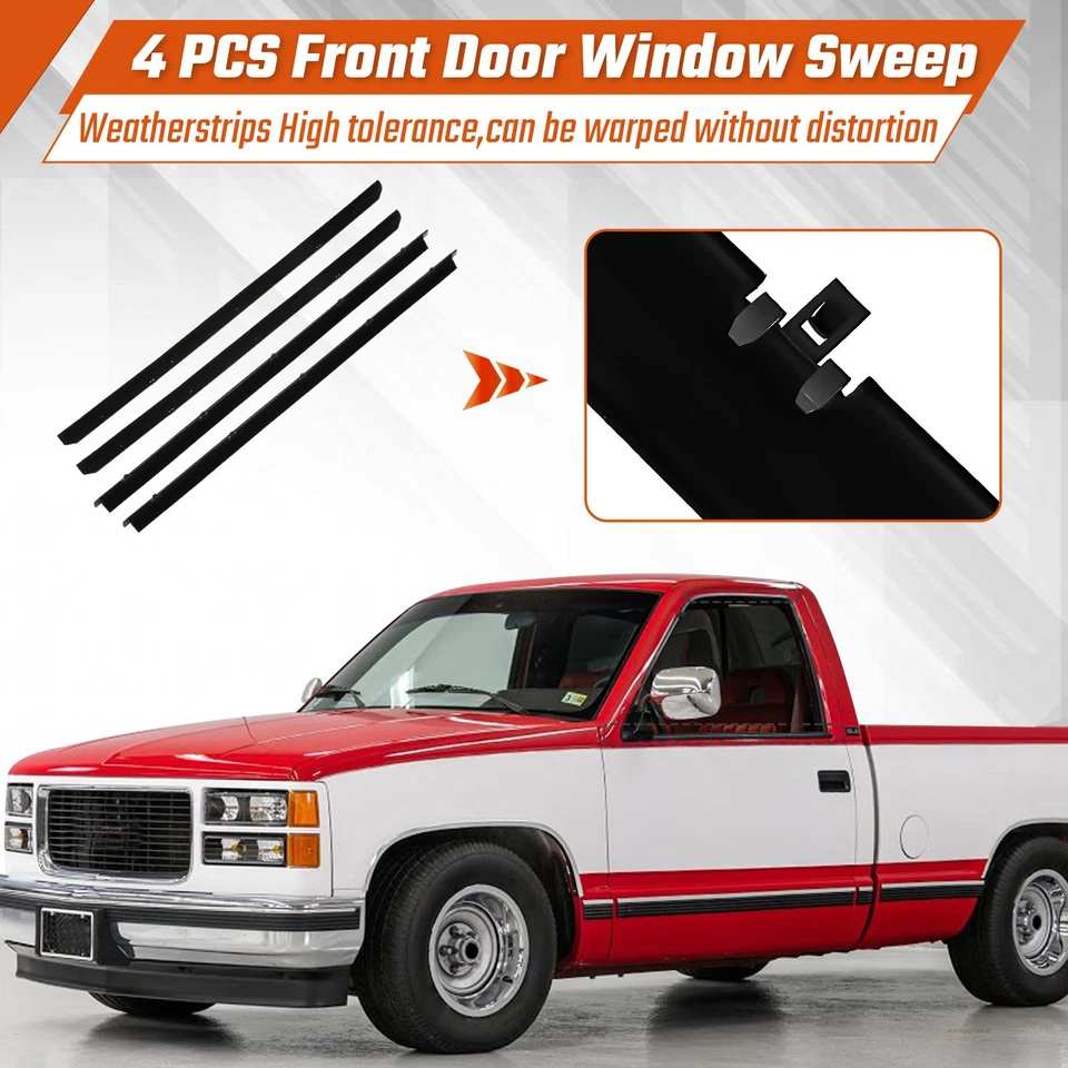 8PCS/Set Door Weatherstrip Seal Kit For 1983-1994 Chevy S10 Blazer GMC S15 Jimmy - Image 4 of 4