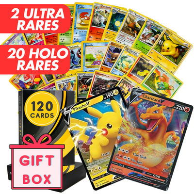 #ad Pokemon Card Lot 120 OFFICIAL TCG Cards 2 Ultra Rare VMAX GX EX VSTAR OR V $39.59