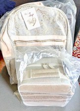 School NEW Pottery Barn Hello Kitty Glitter LARGE BACKPACK LUNCH Travel BAG .