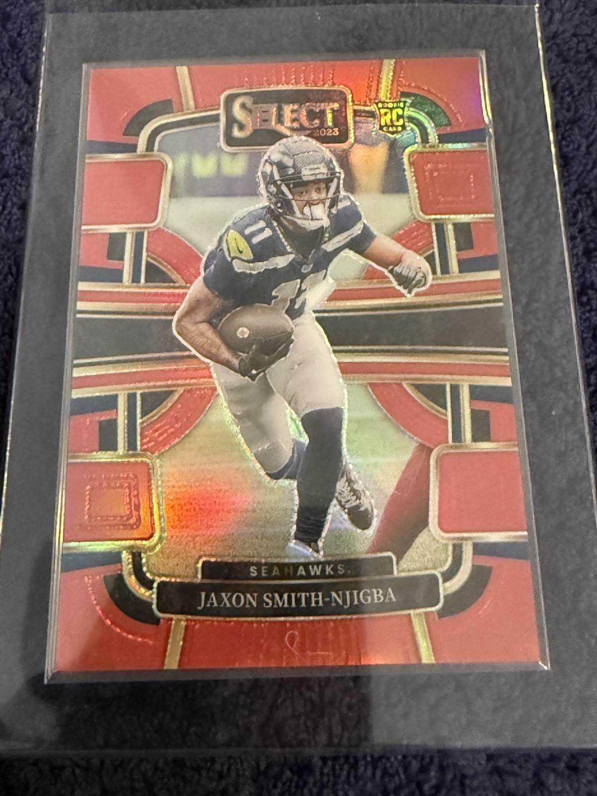 2023 Panini Select - Concourse Jaxon Smith-Njigba #87 Red Prizm /99 (RC)